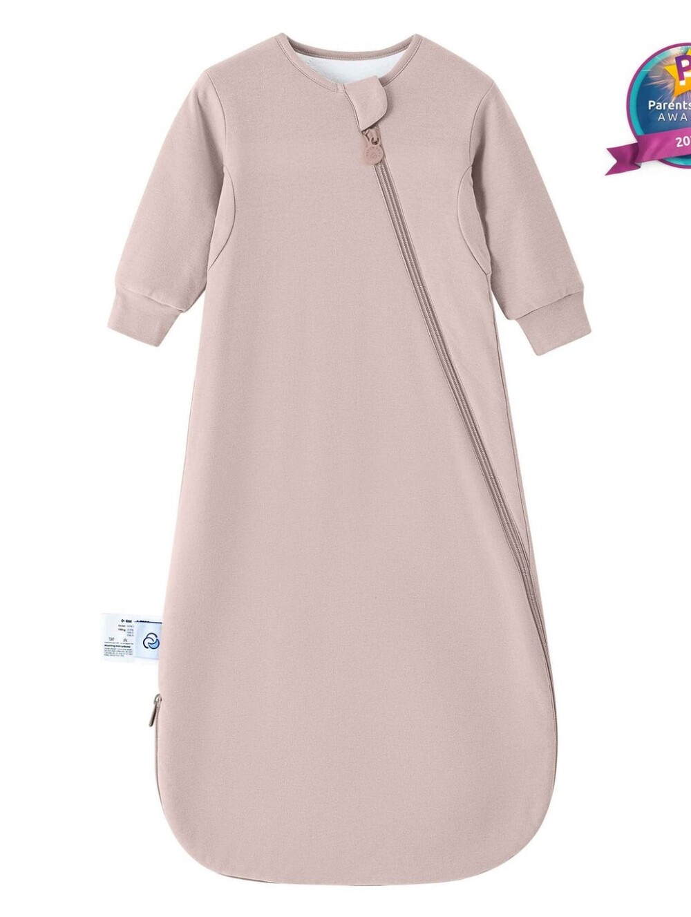 Kaiya Baby Long Sleeve Sleep Sack 2.5 TOG 18-3T 18-36M Dusty Pink Organic Cotton